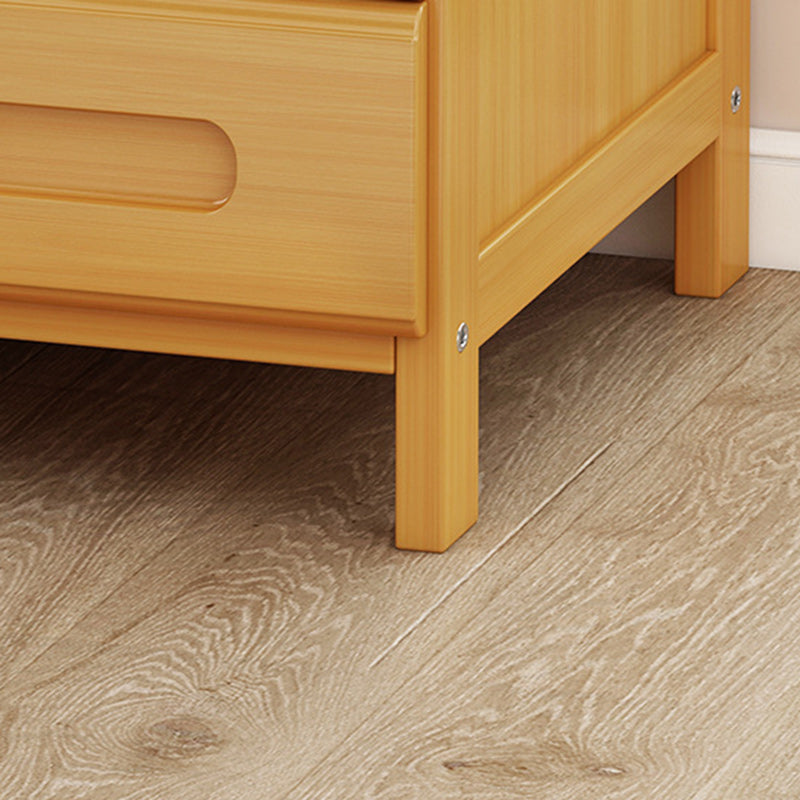 HanaCrate Japanischer Nachttisch | Massivholz | 1 oder 3 Schubladen | Minimalistisches Design für Schlafzimmer