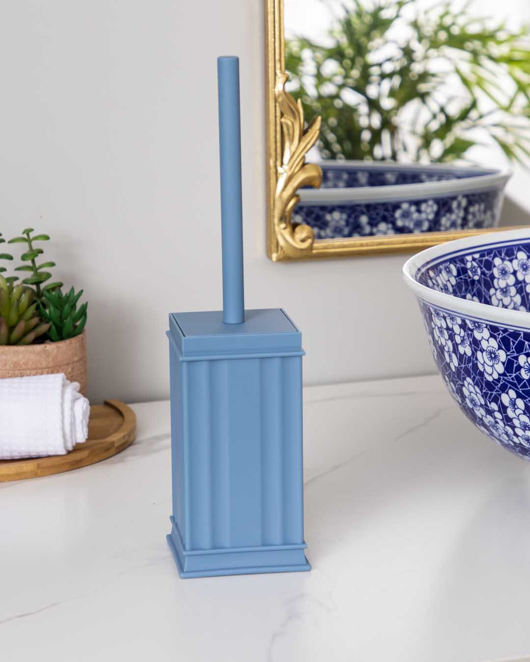 Azulene 5-teiliges Badezimmer-Set | Elegantes Design | Praktisch & Modern | Blau