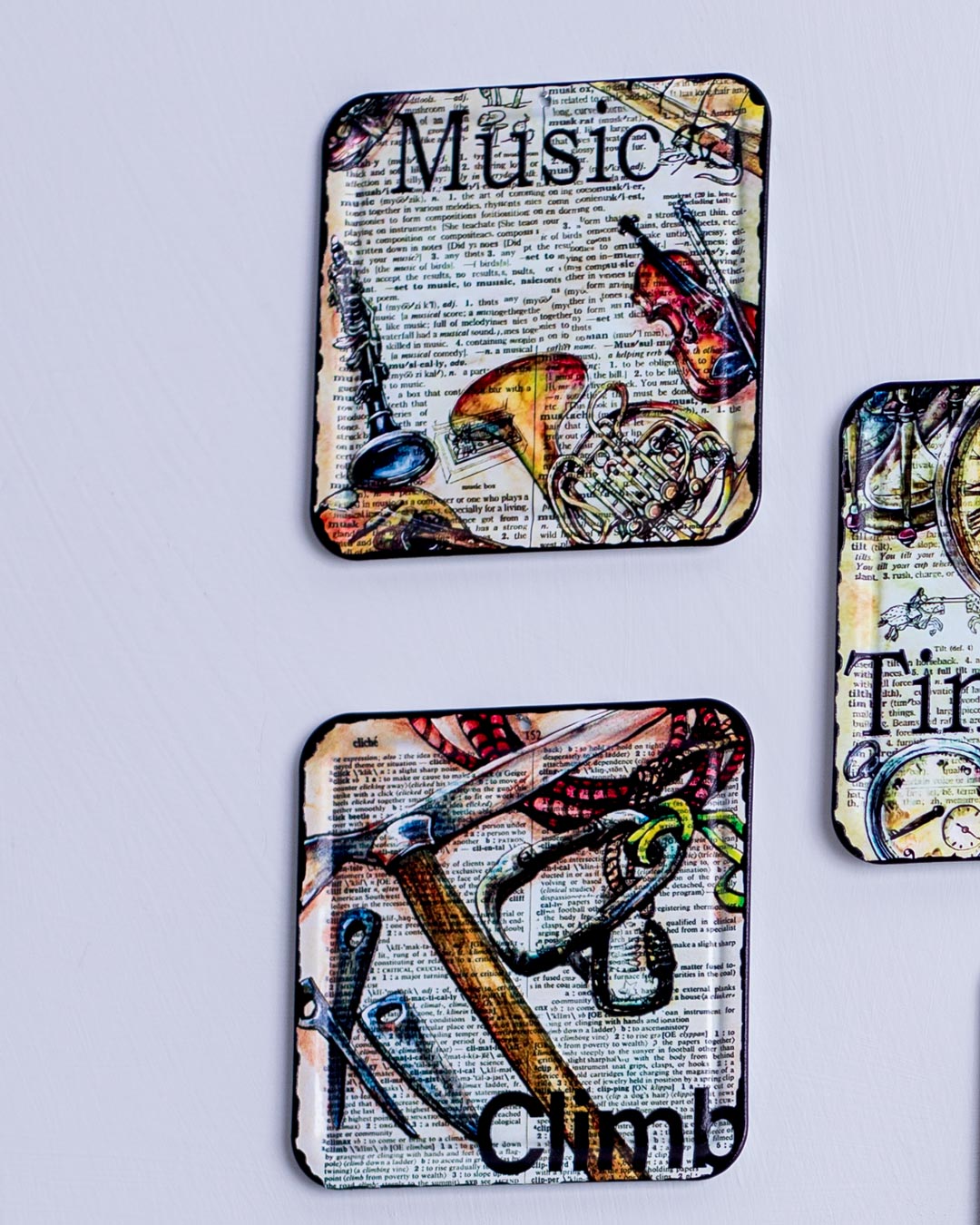 MetalloCoast Metalluntersetzer | Stilvolles Set aus 6 | Langlebige Tischuntersetzer | Schützt Oberflächen