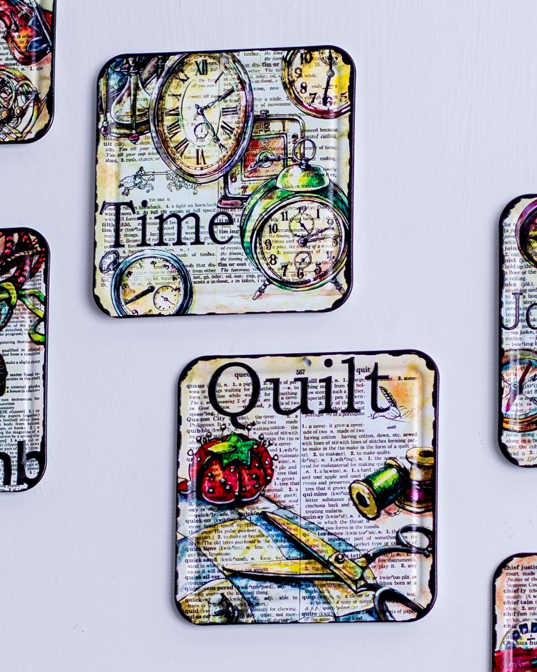 MetalloCoast Metalluntersetzer | Stilvolles Set aus 6 | Langlebige Tischuntersetzer | Schützt Oberflächen