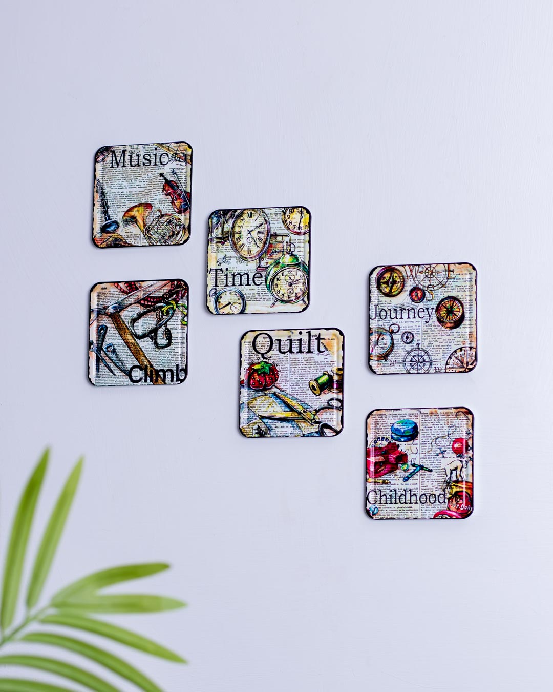 MetalloCoast Metalluntersetzer | Stilvolles Set aus 6 | Langlebige Tischuntersetzer | Schützt Oberflächen