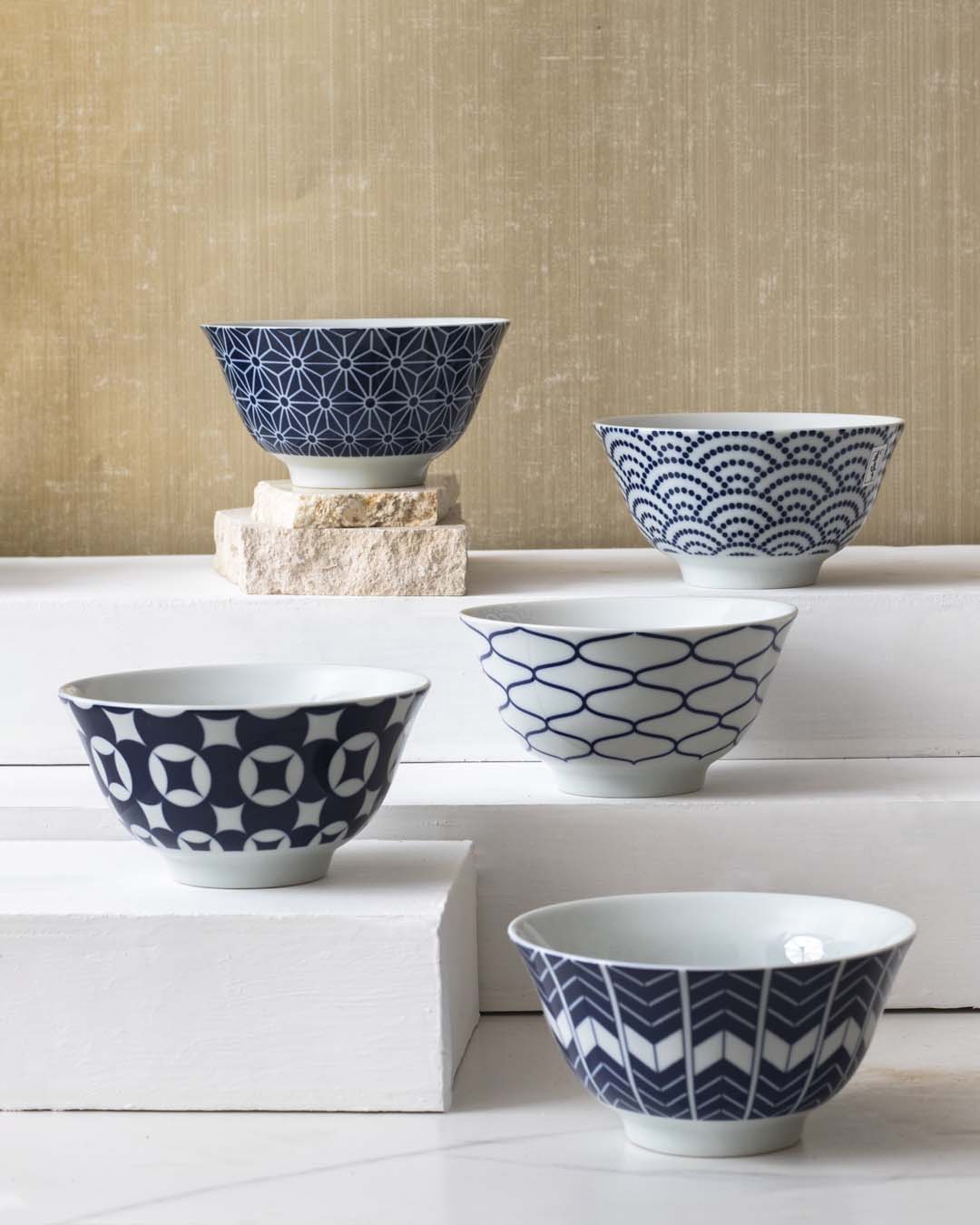 AurumServe Exklusives Set aus 5 Katoris | Handgefertigt | Dekorative Servierschalen | Hochwertiges Design