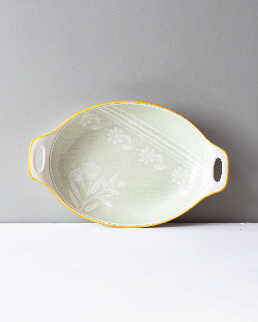 Florenza Servierplatte | Elegantes Tulpen-Design | Hochwertige Keramik | Dekorative und funktionale Platte