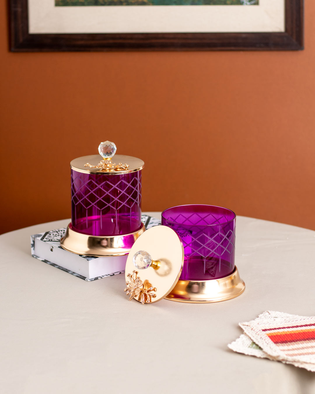 BerryGlass Ginkgo Glas mit Deckel – Groß | Stilvolles Vorratsglas | Hochwertige Aufbewahrungslösung