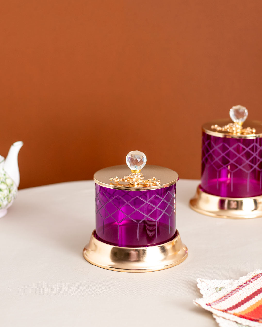 BerryGlass Ginkgo Glas mit Deckel – Groß | Stilvolles Vorratsglas | Hochwertige Aufbewahrungslösung