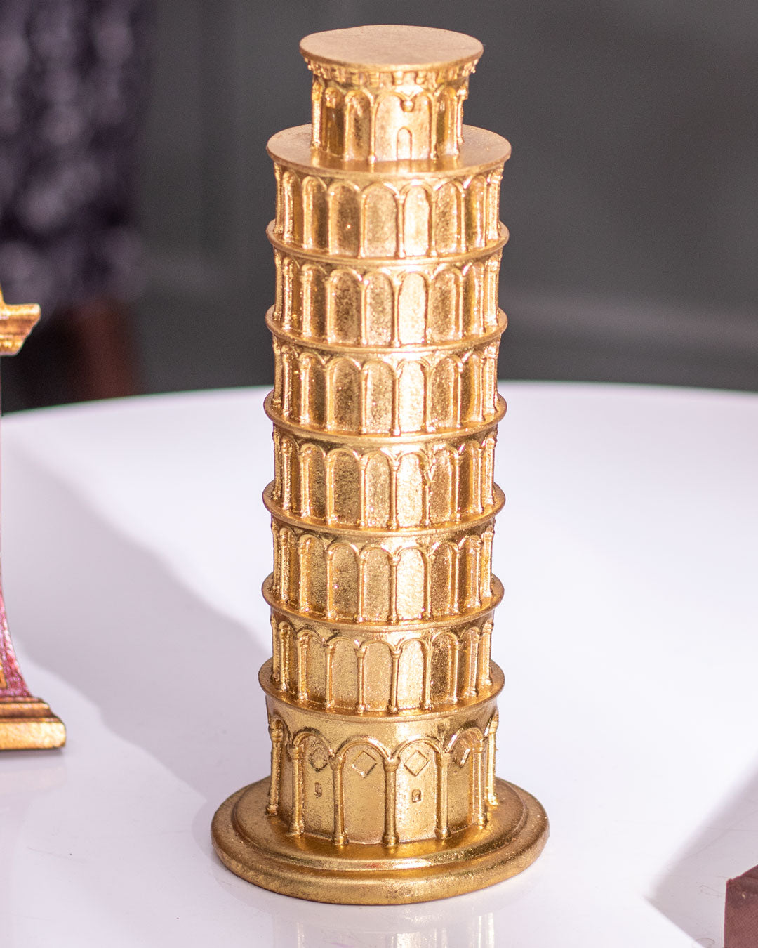 PisaCharm Vintage Skulptur des Schiefen Turms von Pisa | Dekorative Statue | Perfekt für Wohnzimmer & Büro