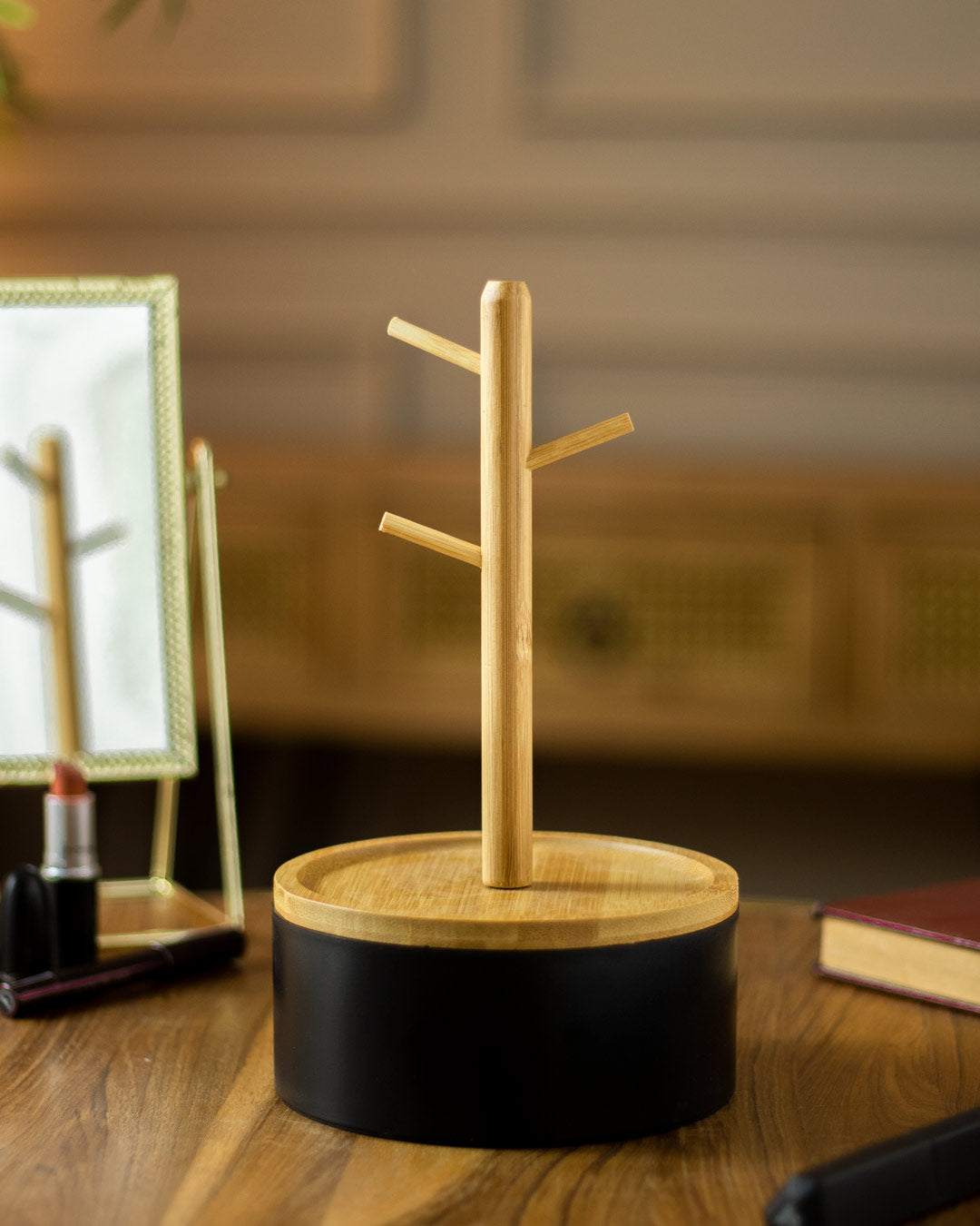 Branchora Baumzweig Schmuckhalter | Elegantes Design | Praktische Schmuckaufbewahrung | Schwarz