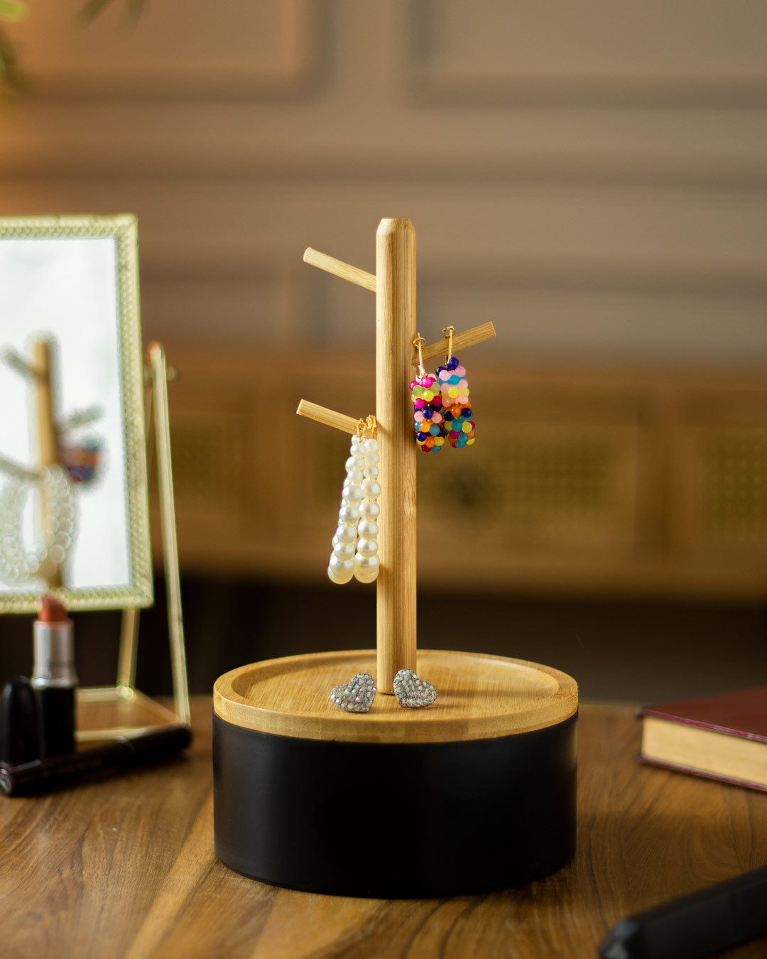 Branchora Baumzweig Schmuckhalter | Elegantes Design | Praktische Schmuckaufbewahrung | Schwarz