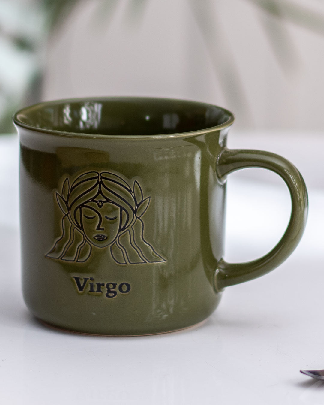 AstroMaven Jungfrau Sternzeichen Tasse | Grün | Hochwertige Keramiktasse | Perfekt für Kaffee & Tee