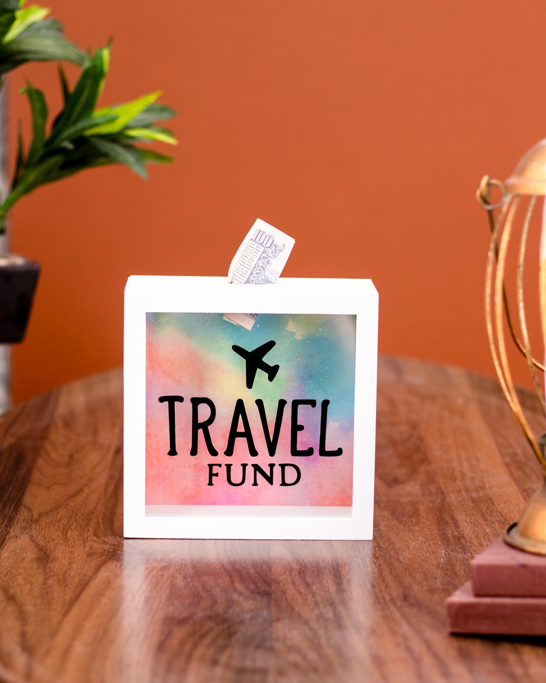 Fundivia Reise Sparbox | Dekorative Geldbank | Sparen für den nächsten Urlaub | Hochwertiges Design