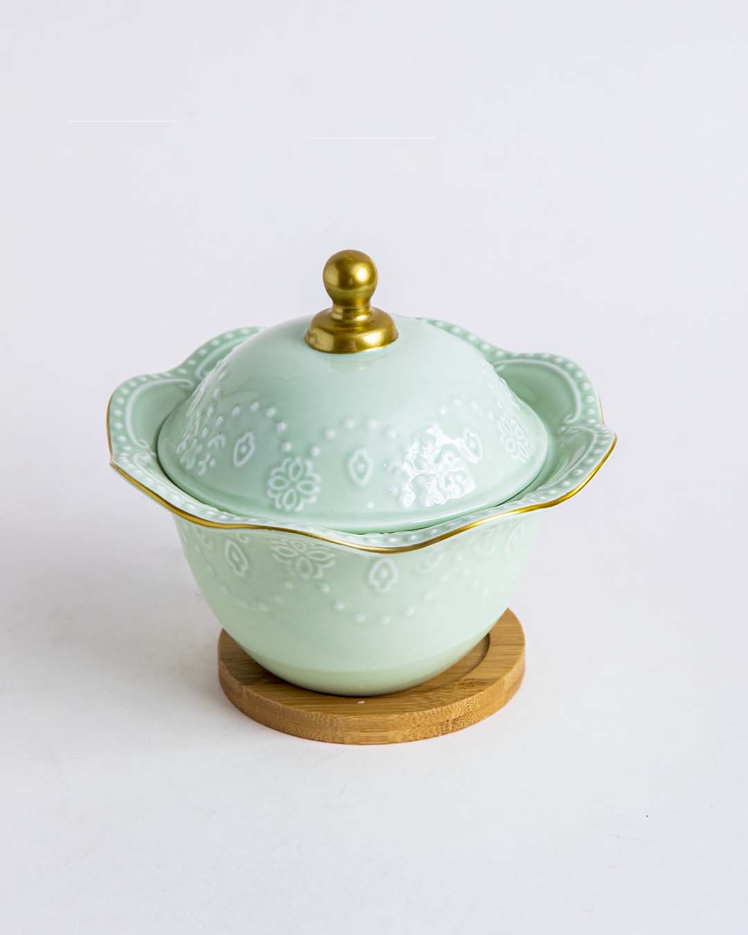 Zelovara Wellenrand Süßigkeiten-Glas | Buffet-Design | Hochwertiges Glas | Ideal für Süßigkeiten, Snacks und Dekoration