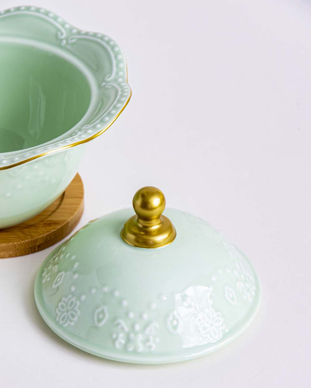 Zelovara Wellenrand Süßigkeiten-Glas | Buffet-Design | Hochwertiges Glas | Ideal für Süßigkeiten, Snacks und Dekoration