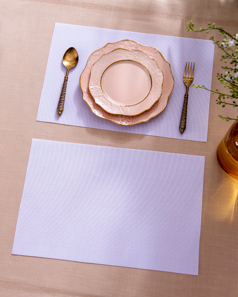 WaveSet Gewebte Platzsets - Set aus 6 | Hochwertige Tischdekoration | Robust & Pflegeleicht für jeden Esstisch