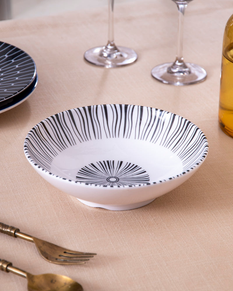 PureServe: Weiße Melamin Servierschüssel | Leicht & Bruchfest | Perfekt für Küche & Garten