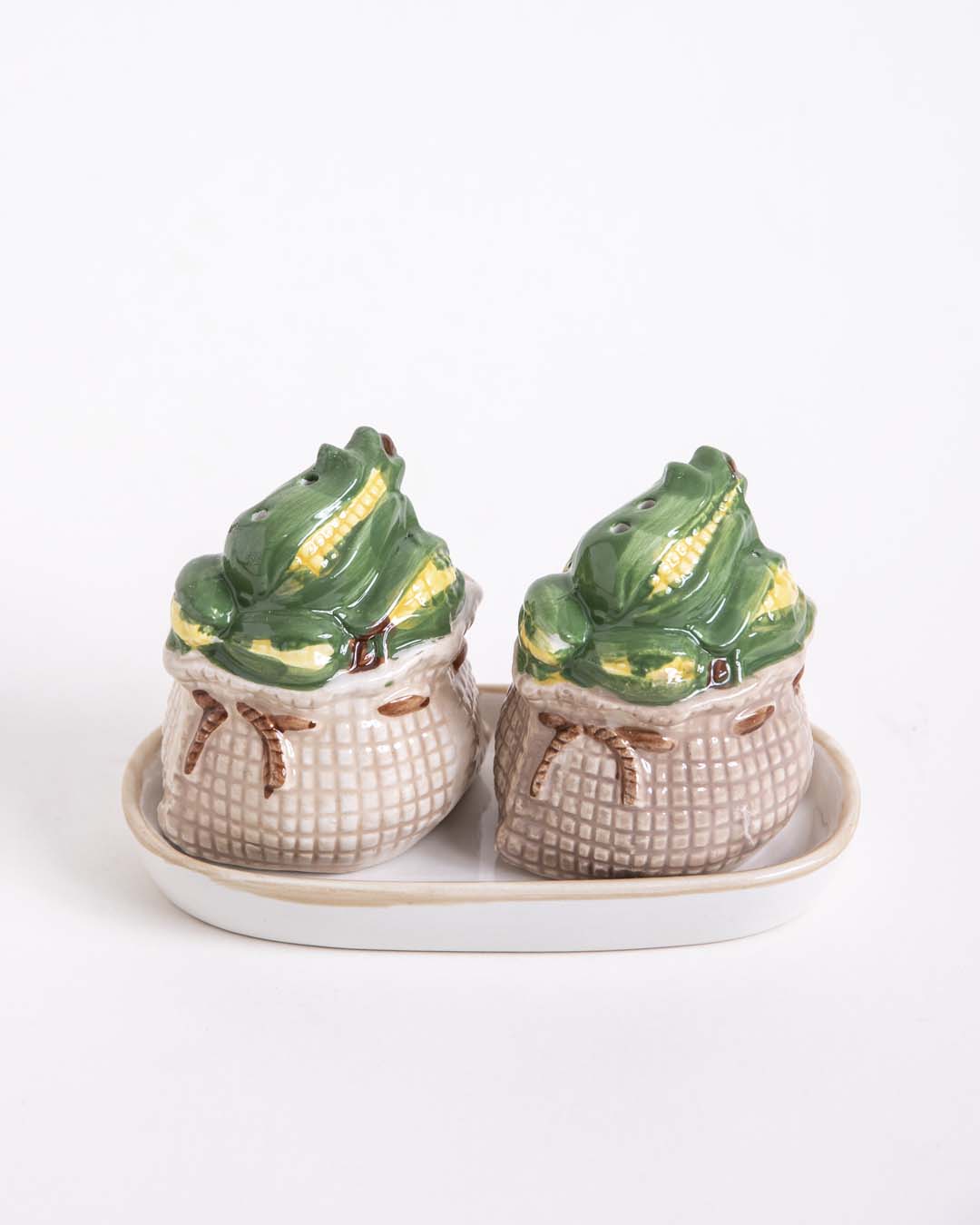 CornBloom Salz- & Pfefferstreuer Set | Mais-Design | Praktisch & Dekorativ für den Esstisch