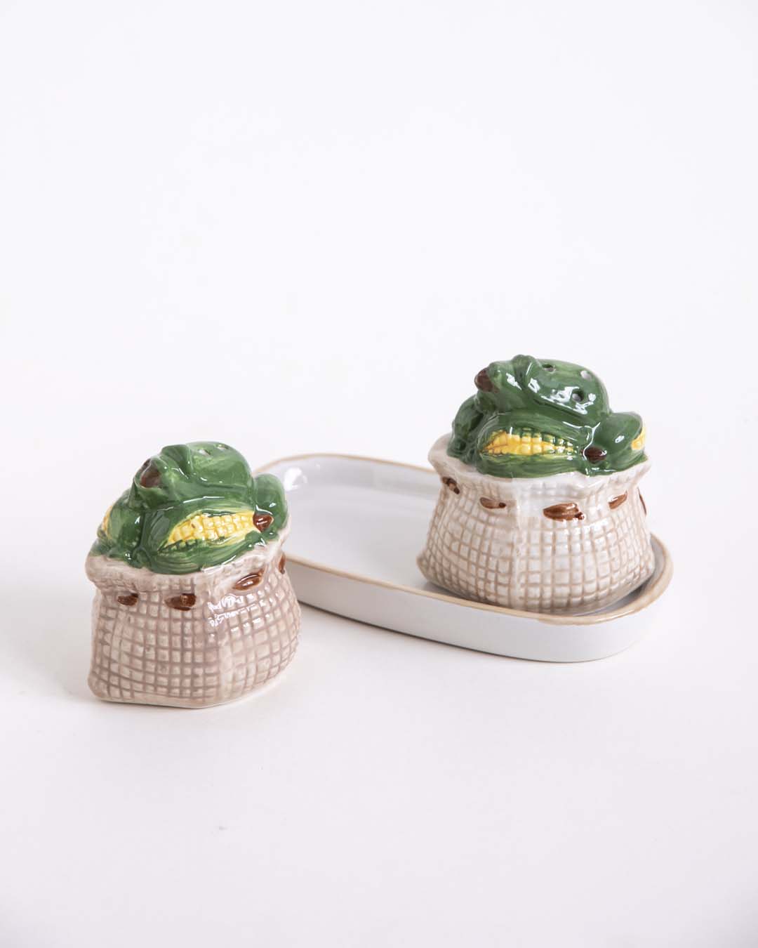 CornBloom Salz- & Pfefferstreuer Set | Mais-Design | Praktisch & Dekorativ für den Esstisch