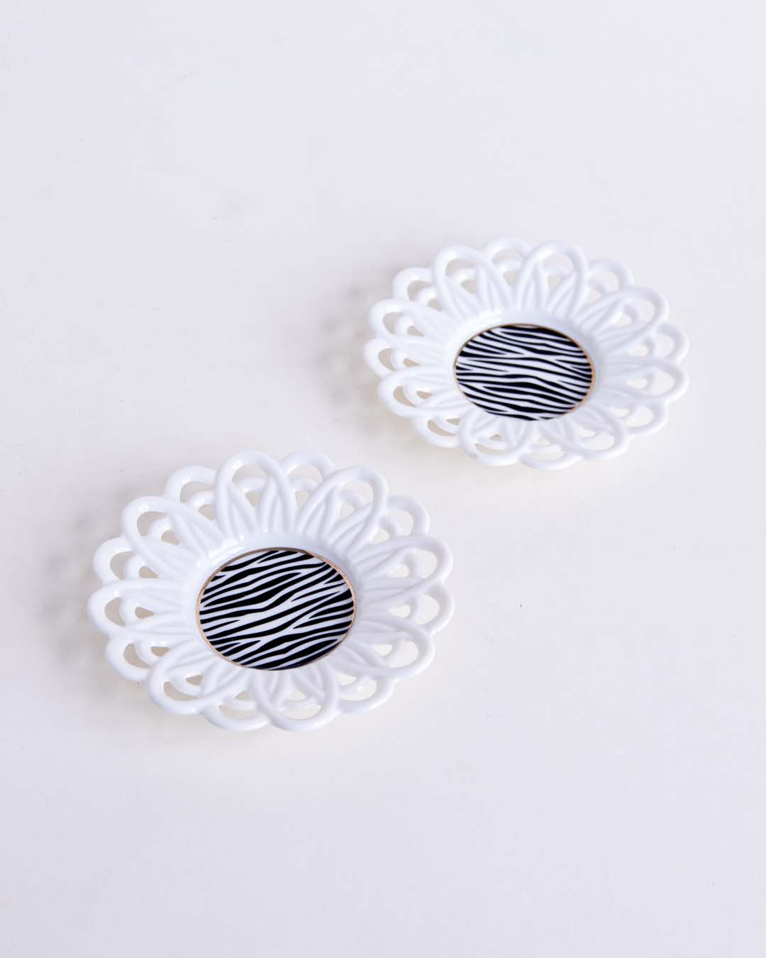 Orvynor Spitzenrand-Organizer | Set aus 2 | Vielseitige Aufbewahrung | Wellenrand-Design | Ideal für Küche & Bad