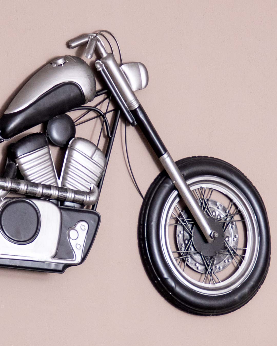 MotoVintage 3D Wanddekoration im Motorrad-Design | Retro Wanddeko | Perfekt für Wohnzimmer & Werkstätten