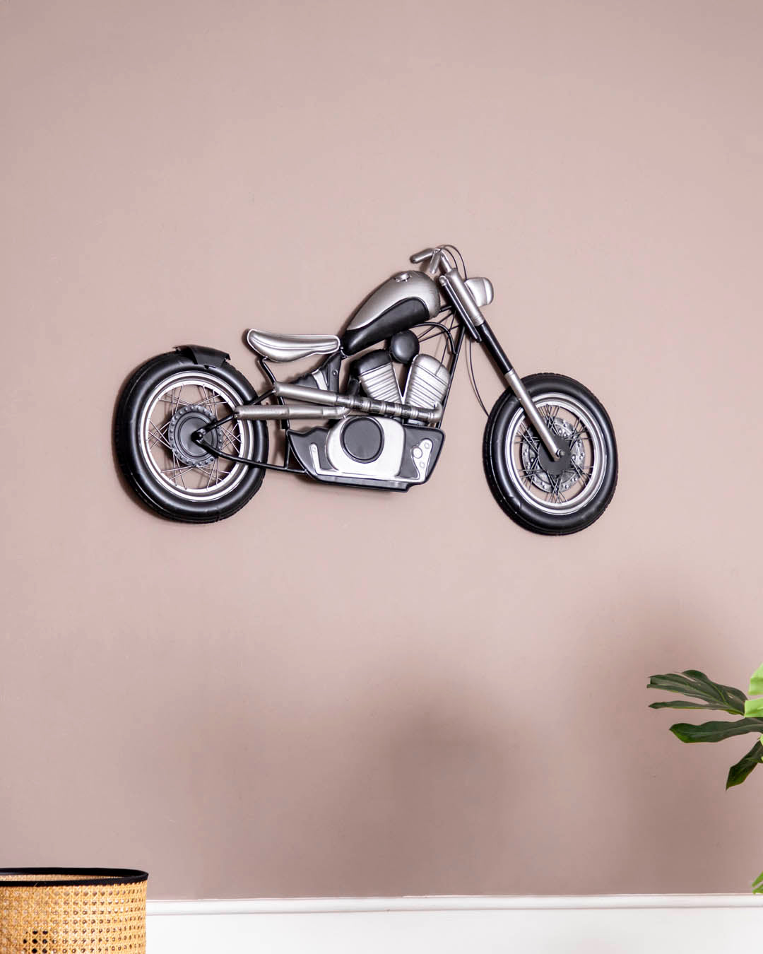 MotoVintage 3D Wanddekoration im Motorrad-Design | Retro Wanddeko | Perfekt für Wohnzimmer & Werkstätten