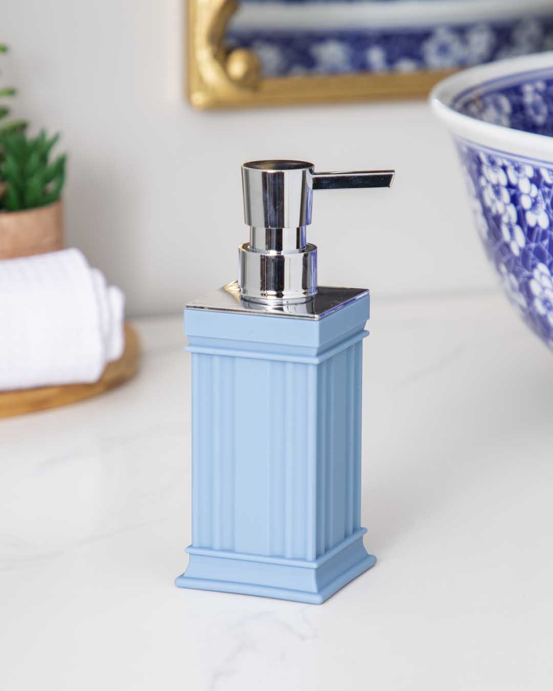 Azulene 5-teiliges Badezimmer-Set | Elegantes Design | Praktisch & Modern | Blau