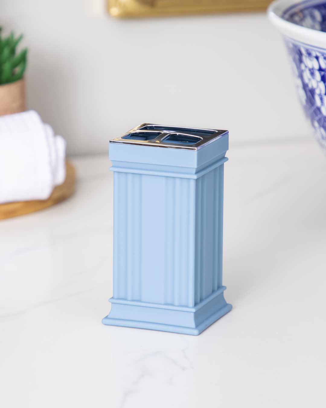 Azulene 5-teiliges Badezimmer-Set | Elegantes Design | Praktisch & Modern | Blau