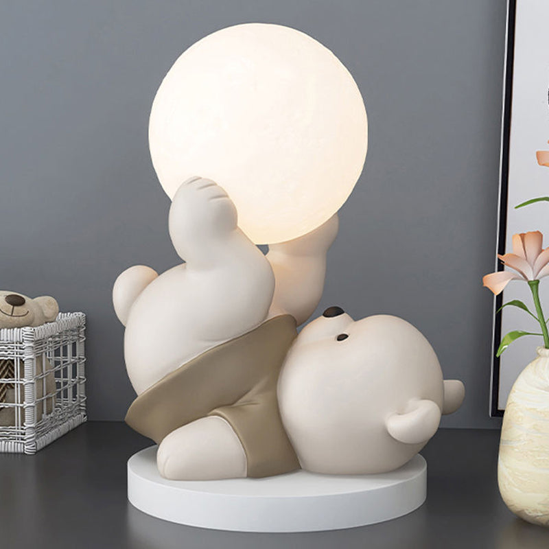 MoonBear Touch Lampe | LED Nachtlicht Teddybär | Stimmungslicht & Kinderzimmer Dekoration