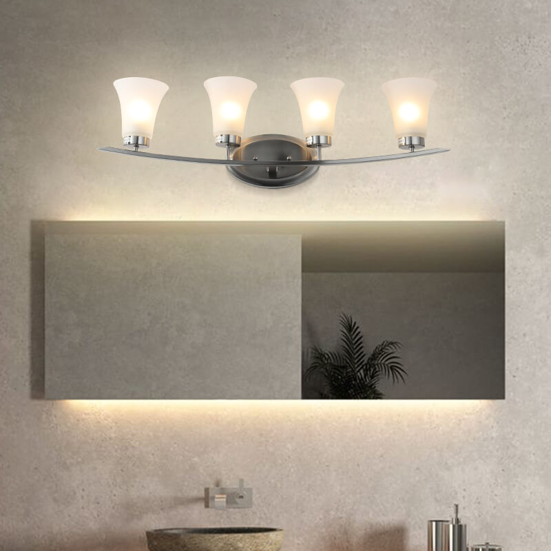 Floresta LED Wandlampe | Minimalistisches Industriedesign | 4-Licht Bad- & Spiegelbeleuchtung