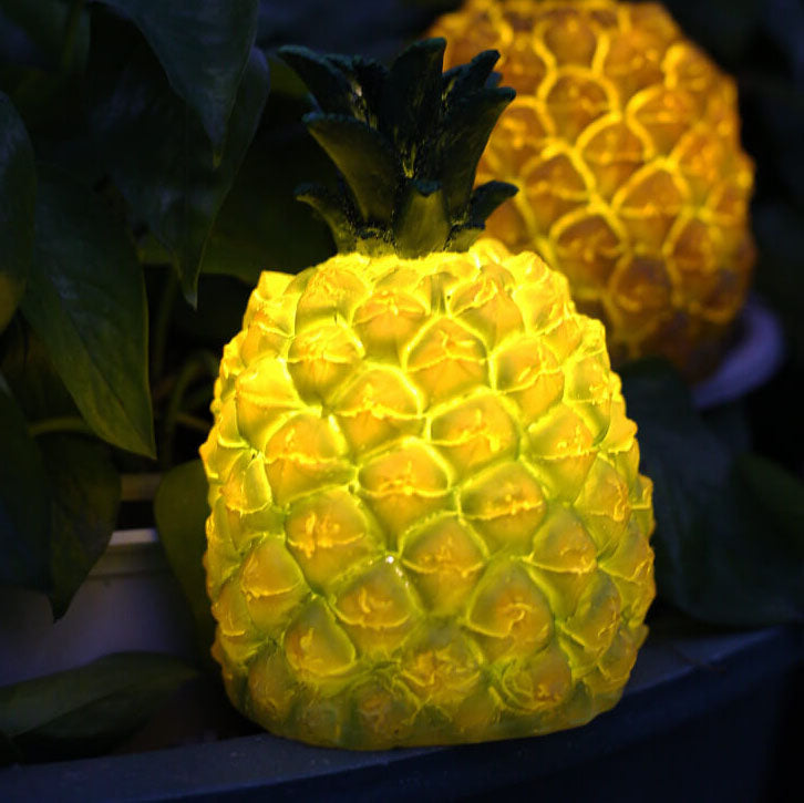TropiLume Gartenleuchte | Outdoor Solarlicht | Wetterfest | Ananas LED Dekoleuchte