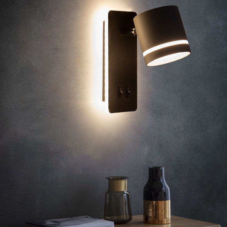 LumoSquare Nordic Minimalist LED Wandleuchte | Rotierbarer Wandstrahler | Leselicht & Dekor