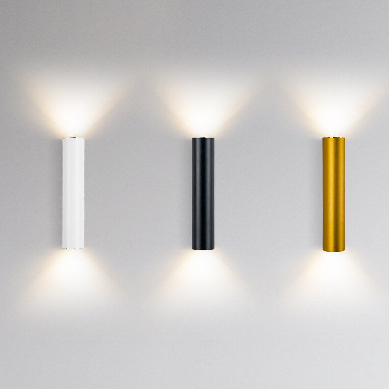 LightVibe Aluminium Wandleuchte Zylinder | 2-flammig | Modernes Design | Innen & Außen