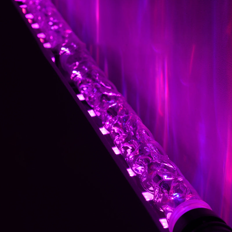 LumaRipple Art Deco LED Stehlampe | Aluminium & Acryl | Wasserdesign | Stimmungslicht für Wohnzimmer