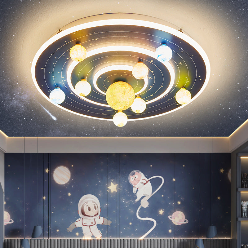Orbitalux Kinderzimmer-Deckenleuchte | LED Planetenlicht | Dimmbar | Modernes Design