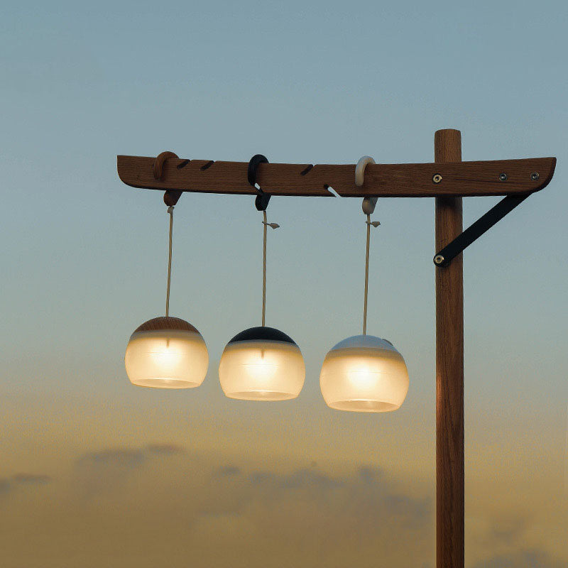 CampLume Minimalistische LED Campinglampe | USB Aufladbar | Tragbar & Hängbar | 3/4 Helligkeitsstufen | Outdoor Licht