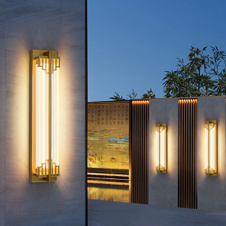 LumaRay Waterproof LED Wandleuchte | Edelstahl Glas | Rechteckig | Außenbeleuchtung Terrasse