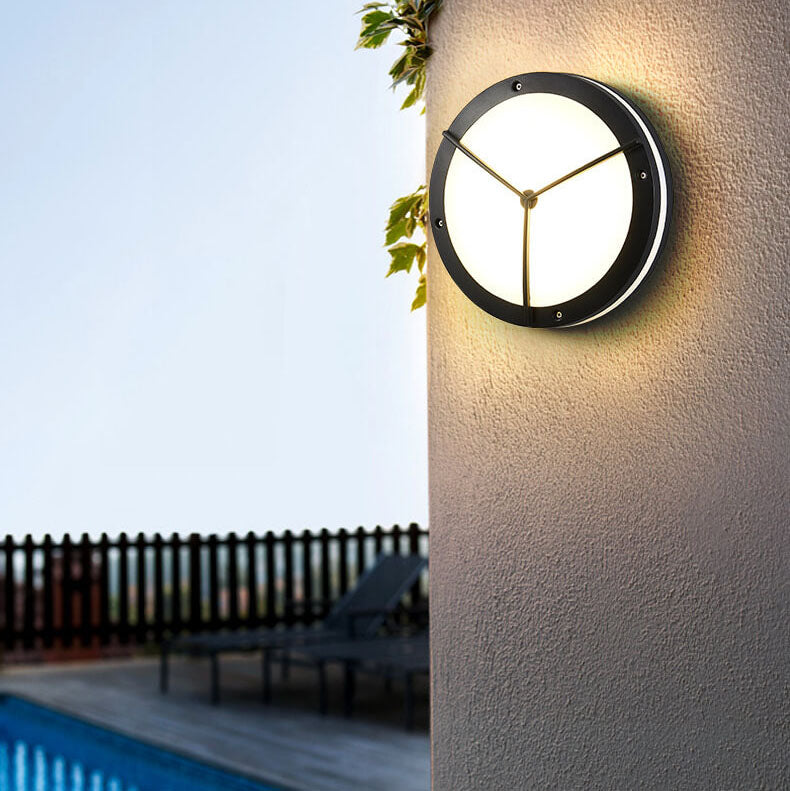 AuroVita LED Deckenleuchte | Wasserdicht | Outdoor-geeignet | Runde Form | Aluminium & Acryl