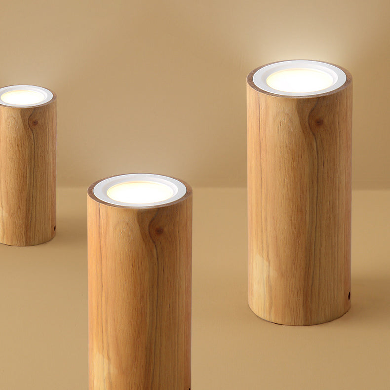 LumaKube Nordic Design LED Deckenleuchte | Holzoptik | Flush Mount | Warmweiß oder Kaltweiß | Stilvolle Beleuchtung für Zuhause