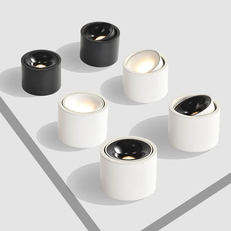 SpotLite Moderne Runde LED Deckenstrahler | Minimalistisches Design | Verstellbar | Flush Mount Beleuchtung