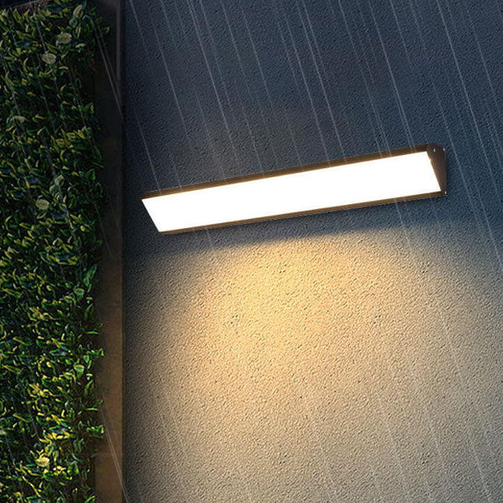 AquaBar Moderne LED Außenwandleuchte | Aluminium & Acryl | Langlebig & Wasserdicht | Warmweiß | Verschiedene Größen