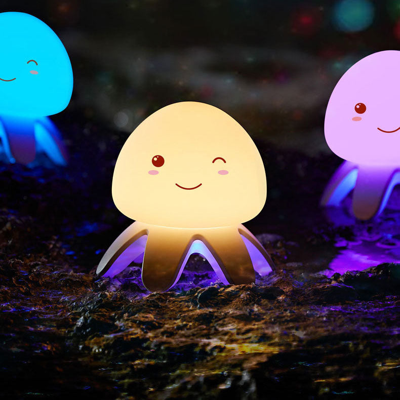 JellyGlow LED Nachtlicht | Kreatives Design | Silikon & Musik | USB Wiederaufladbar