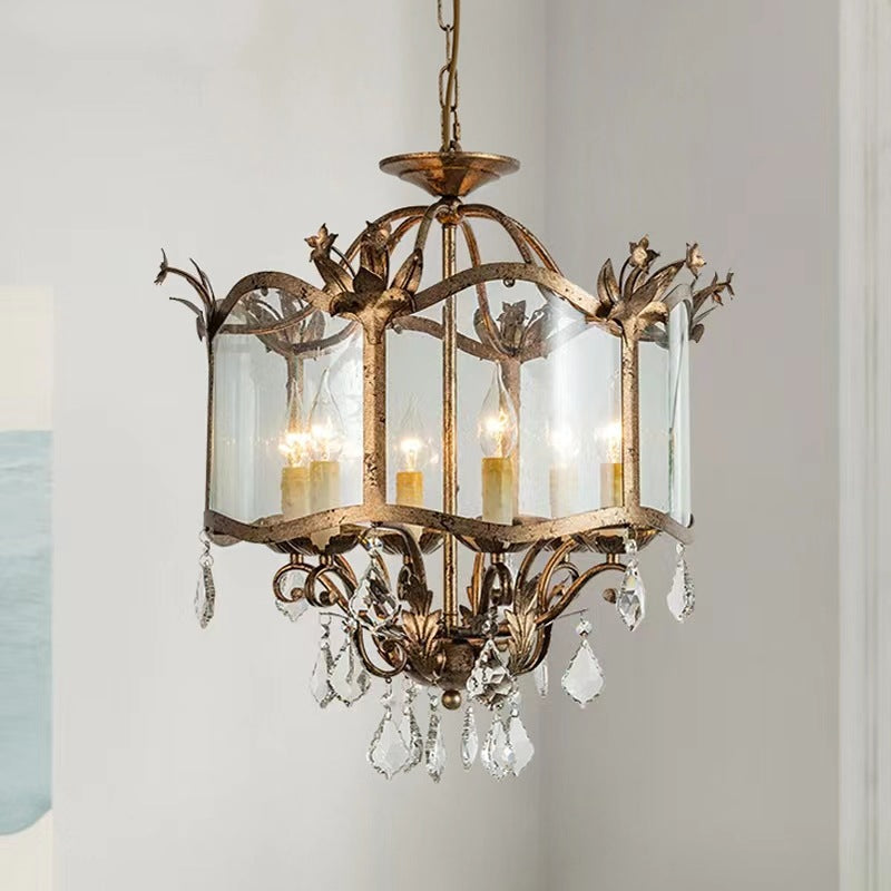 Vintessa Kristall Pendelleuchte | Blumenmuster | 3/6-flammige Beleuchtung | Elegantes Design für Wohnzimmer