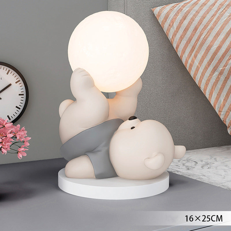 MoonBear Touch Lampe | LED Nachtlicht Teddybär | Stimmungslicht & Kinderzimmer Dekoration