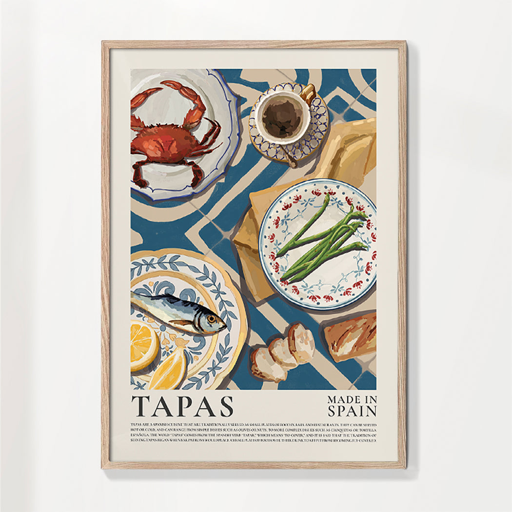 TapasTrove Serviergeschirr für Tapas | Spanisches Design | Perfekt für Abendessen & Feiern