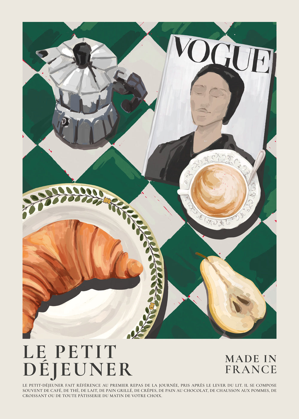 PetitCharm Französisches Frühstücksset | Handgefertigt in Frankreich | Elegantes Geschirrset für Genießer