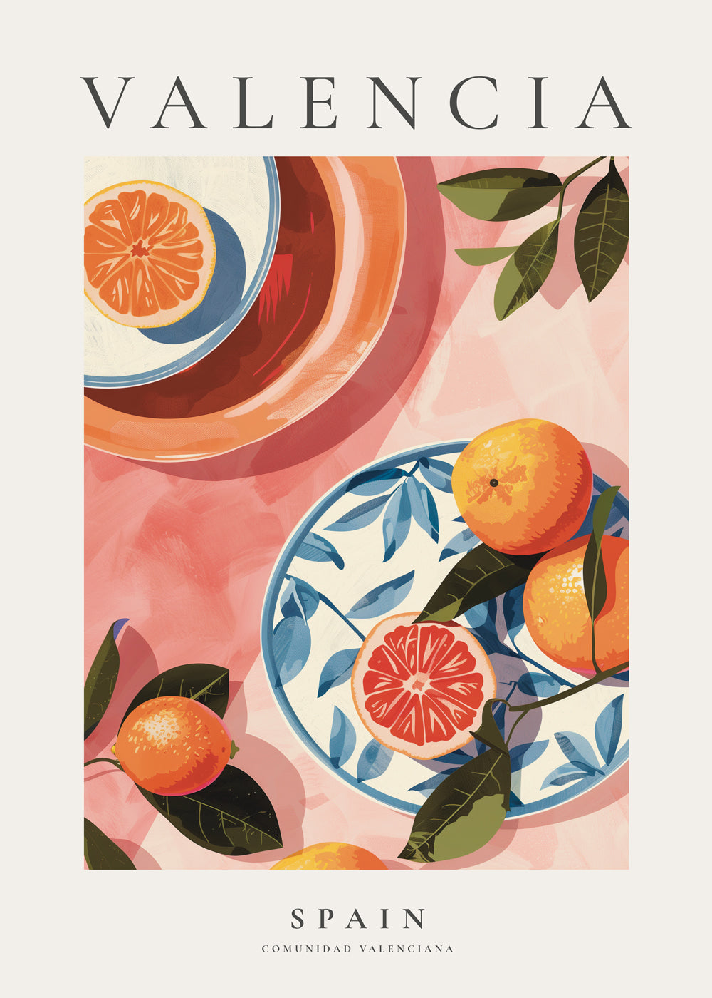 IberiaVista Premium Wandbild Valencia, Spanien | Landschaftsdruck auf Leinwand | Elegante Wanddekoration für Zuhause & Büro