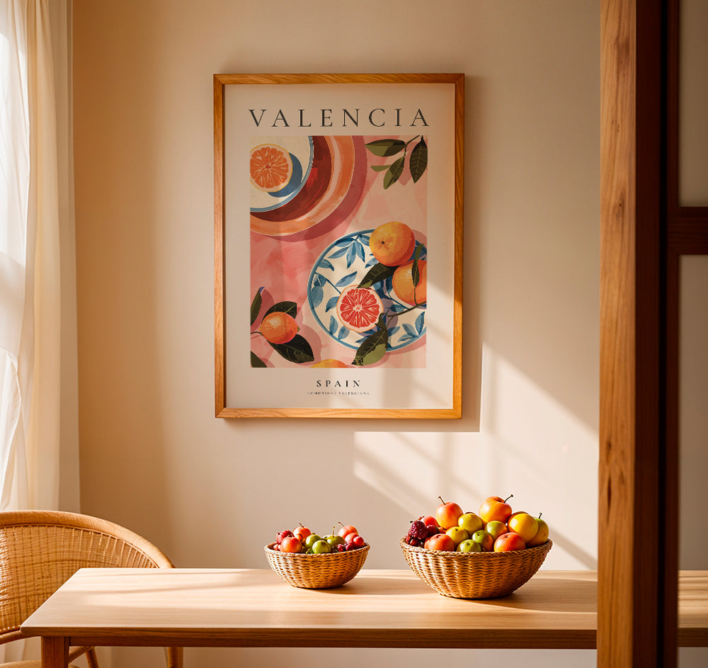 IberiaVista Premium Wandbild Valencia, Spanien | Landschaftsdruck auf Leinwand | Elegante Wanddekoration für Zuhause & Büro