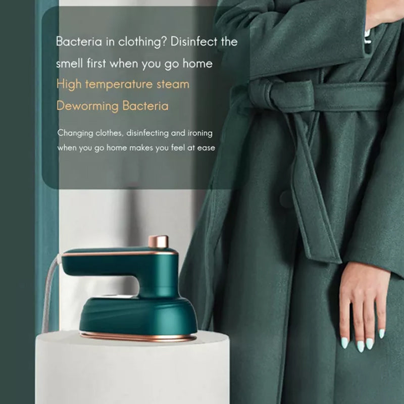 SteamEase 2-in-1 Tragbares Kleidungsbügeleisen | Handheld & Rotierend | Dampfbügeln & Glätten | Perfekt für Zuhause & Reisen