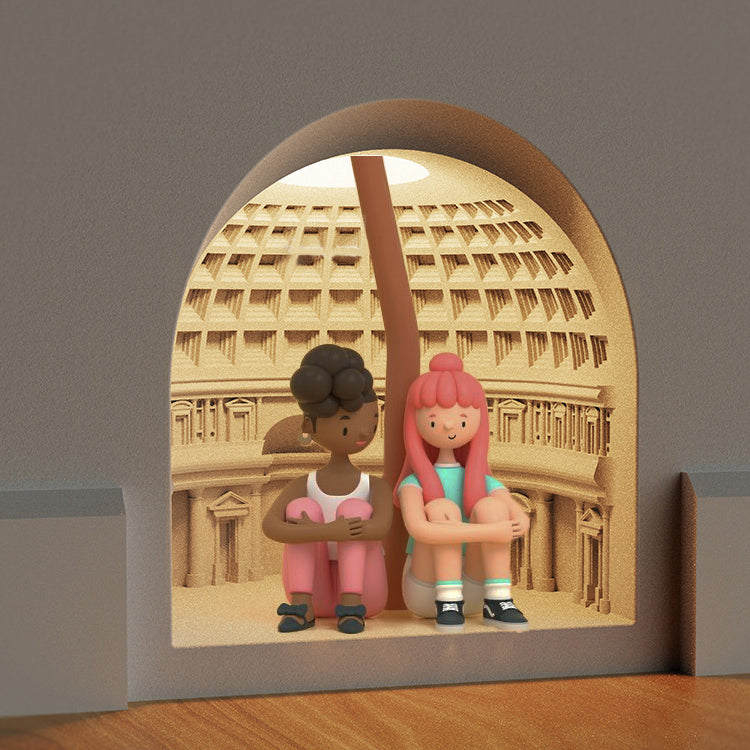 Illumora LED Wandleuchte | Eingebaute Gipslampe mit Sensor | Warmlicht | Modernes Design für Schlafzimmer