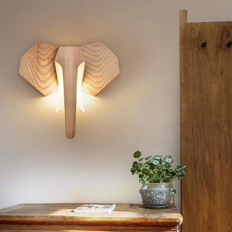 Elephora Nordic Design LED Wandlampe | Kreative Elefantenform | Dimmbare Beleuchtung | Dekorative Wandbeleuchtung für Kinderzimmer