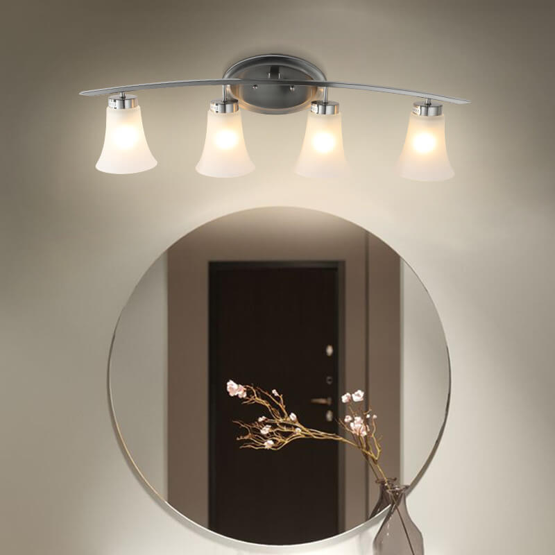 Floresta LED Wandlampe | Minimalistisches Industriedesign | 4-Licht Bad- & Spiegelbeleuchtung