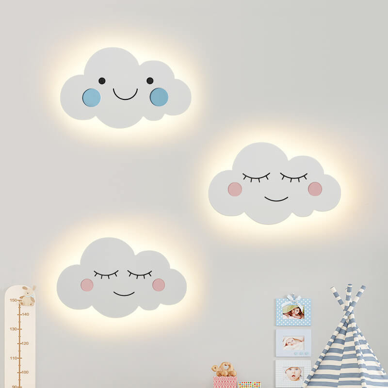 CloudLite Kreatives Emoji LED Kinder-Wandlicht | Verstellbare Lichtfarbe | Dekorative Beleuchtung